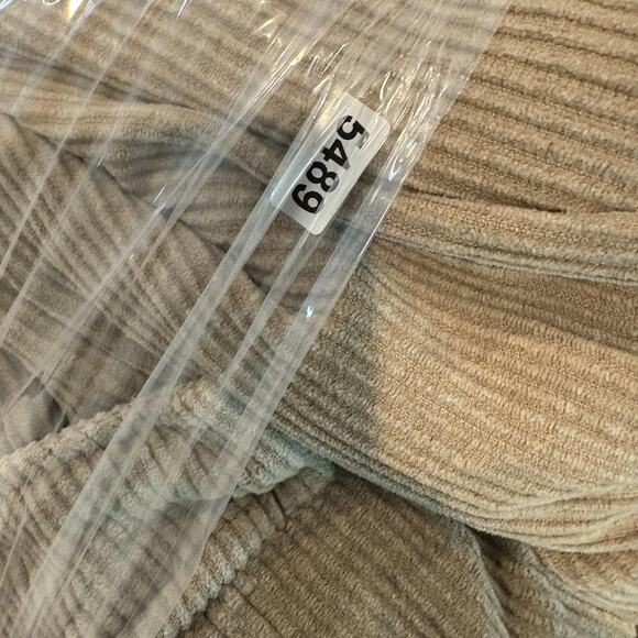 LIRA Corduroy Cargo Pants Mens Large Tan Drawstring Elastic Utility CRTV SCTX - Picture 12 of 12